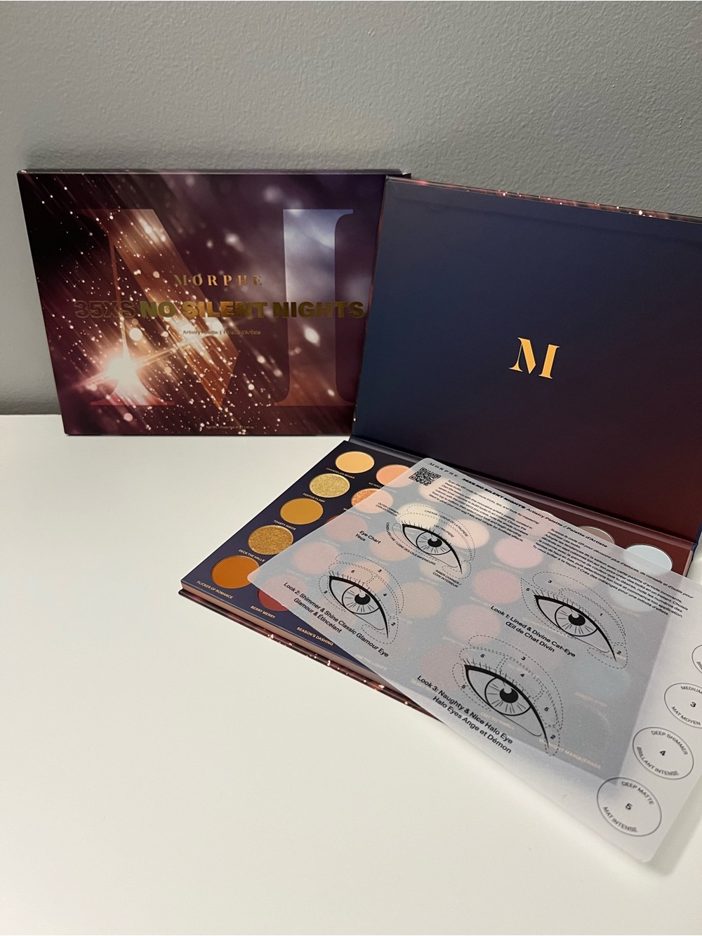 NEW Morphe 35X No Silent Nights Eyeshadow Palette - Warm Neutral Browns & Golds